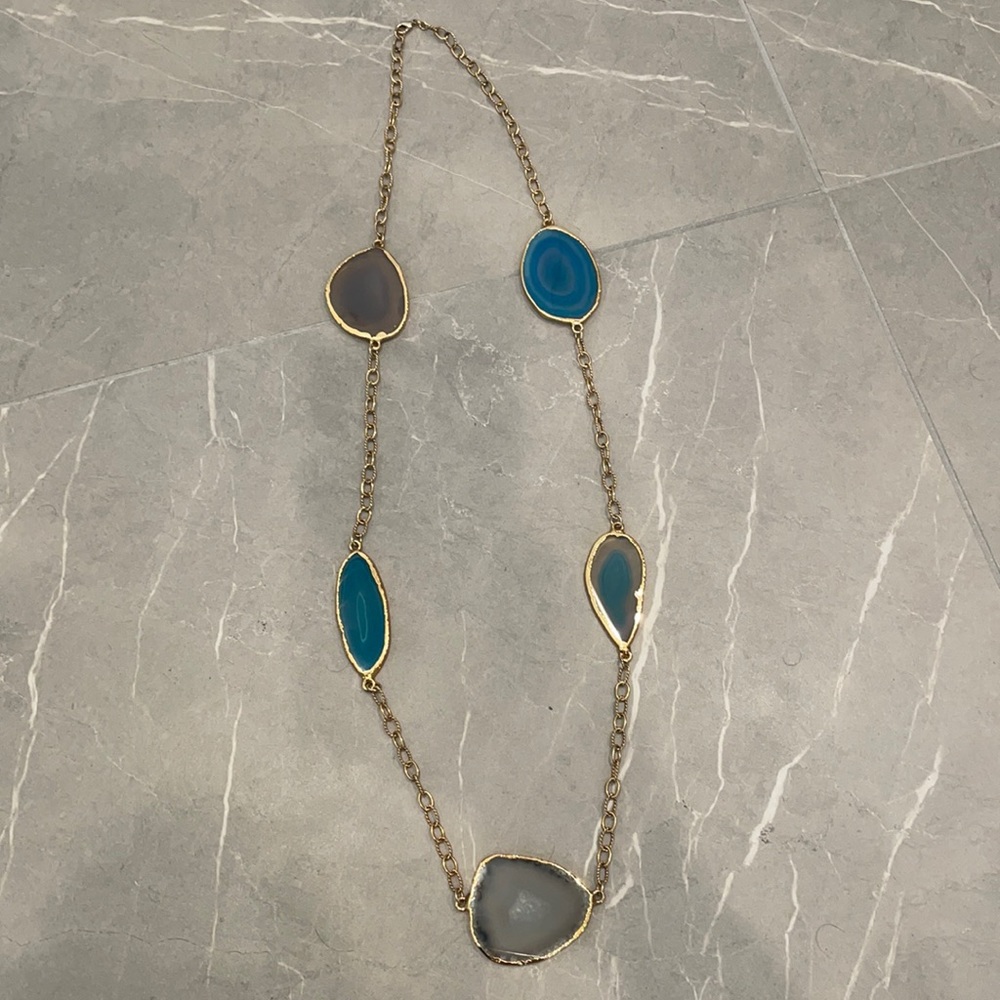 Blue Stone Necklace